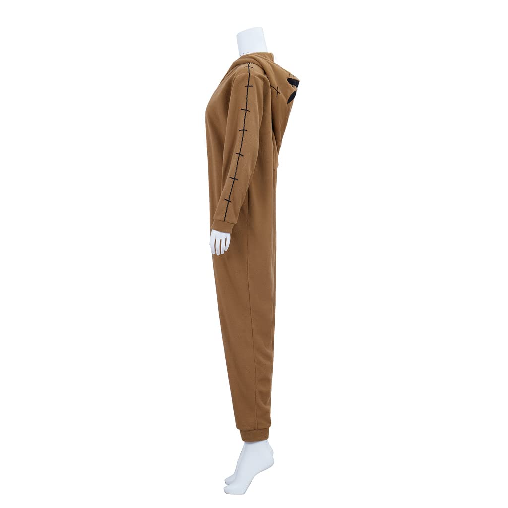 Adult Oogie Boogie Costume Onesie Pajamas Animal Sleepwear Cosplay Costume Halloween Christmas Jumpsuit - Image 4