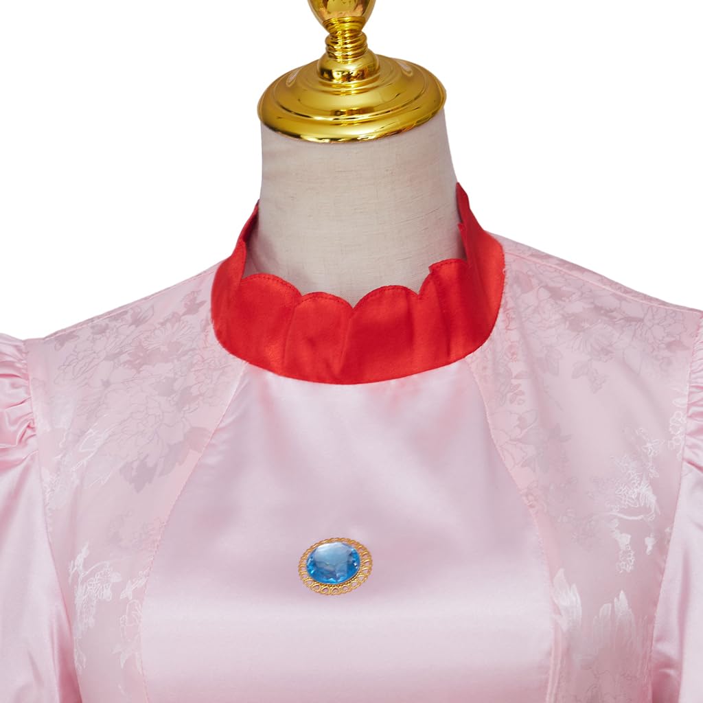 iSHOWcos Princess Dress Costume Ball Gown Women Pink Dress Outfit Halloween Carnival Party Fancy Dress - Image 4