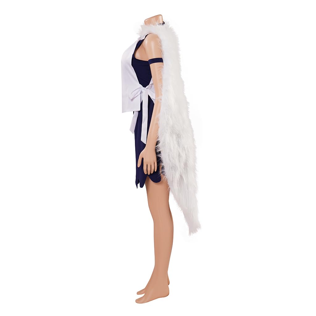 iSHOWcos Princess San Cosplay Costume Women Full set with Necklace Outfits Halloween Suit - Image 3