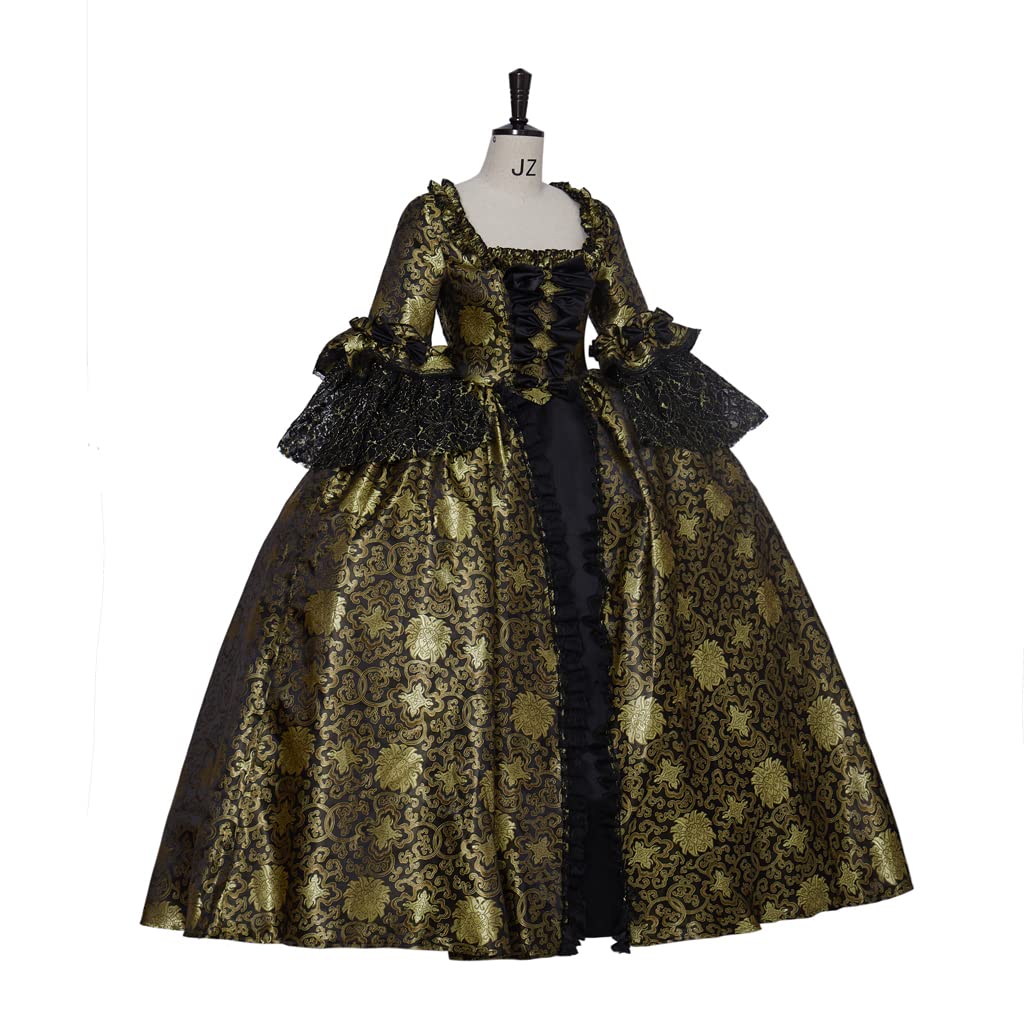 iSHOWcos Women's 18th Century Marie Antoinette Colonial Rococo Baroque Masquerade Cosplay Ball Gown Dress - Image 3