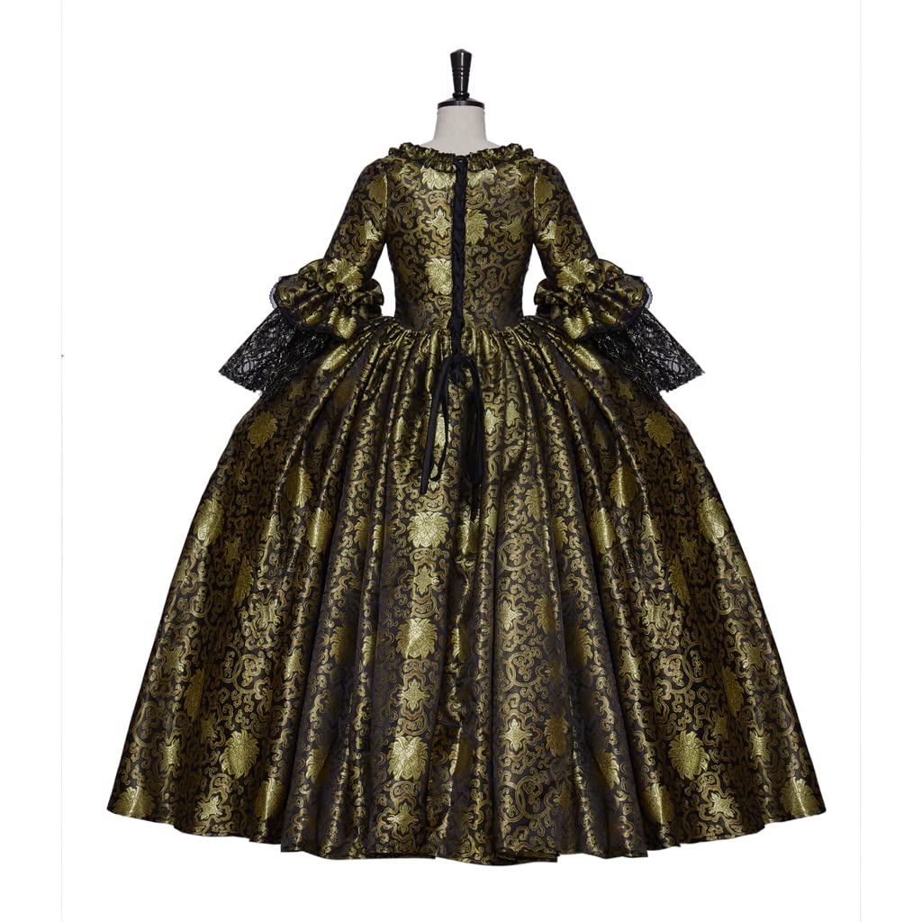 iSHOWcos Women's 18th Century Marie Antoinette Colonial Rococo Baroque Masquerade Cosplay Ball Gown Dress - Image 5