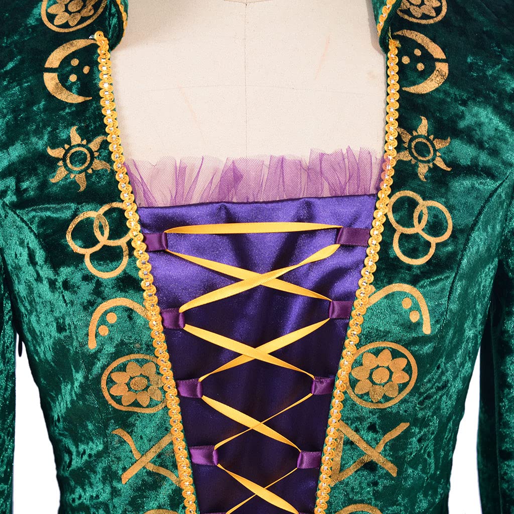 Medieval Witch Sister Cosplay Costume Womens Dress Halloween Costume Robe - Image 5